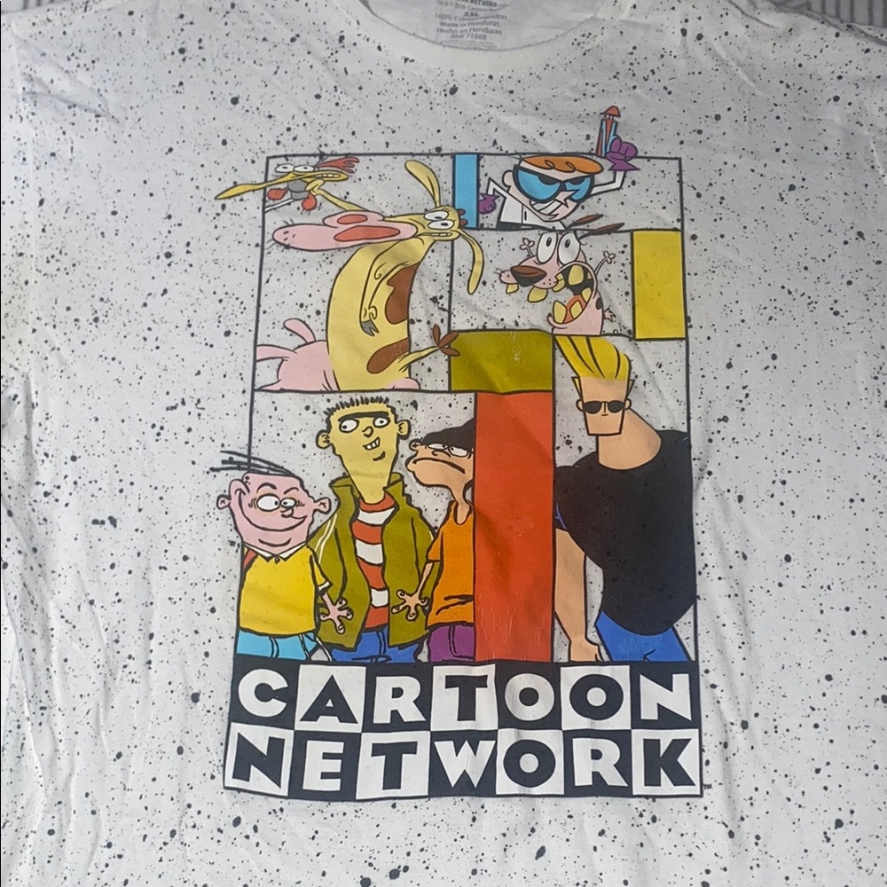 Cartoon Network White and Black Speckled Tee XXL - Picture 3 of 9